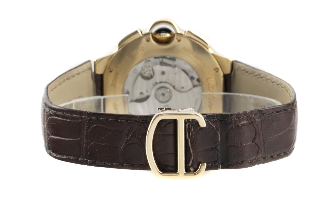 IMG_9081 Cartier Ballon Bleu 44mm Mens watch Unisex Automatic Yellow gold W6920009 Replica 7