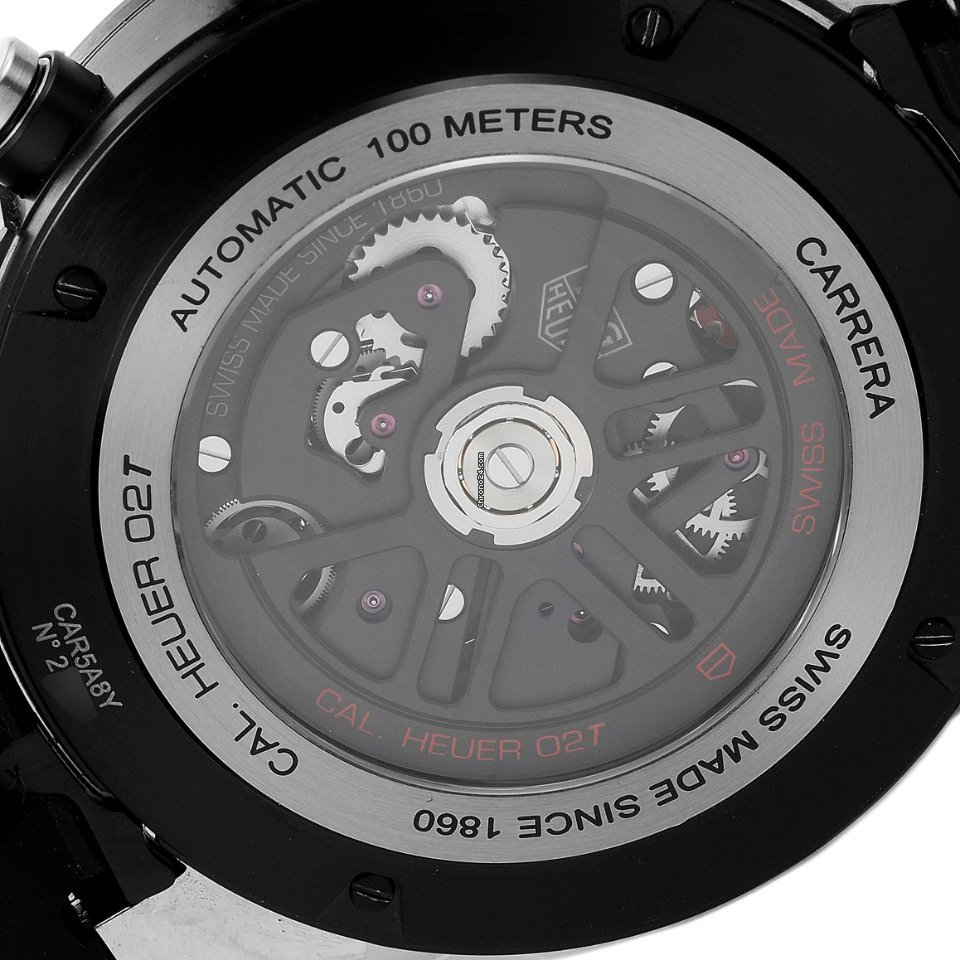 TAG Heuer Carrera Heuer-02T Mens watch Unisex Automatic Titanium CAR5A8Y.FC6377 Replica 7