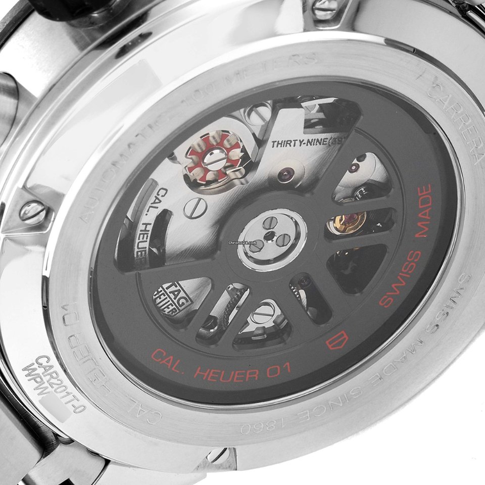 IMG_9081 TAG Heuer Carrera Calibre HEUER 01 Mens watch Unisex Automatic Steel CAR201T.BA0766 Replica 7