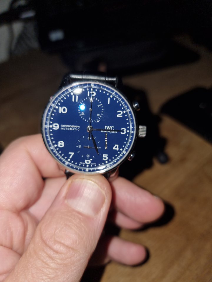 IMG_9081 IWC Portuguese Chronograph Mens watch Unisex Automatic Steel 371601 Replica 7
