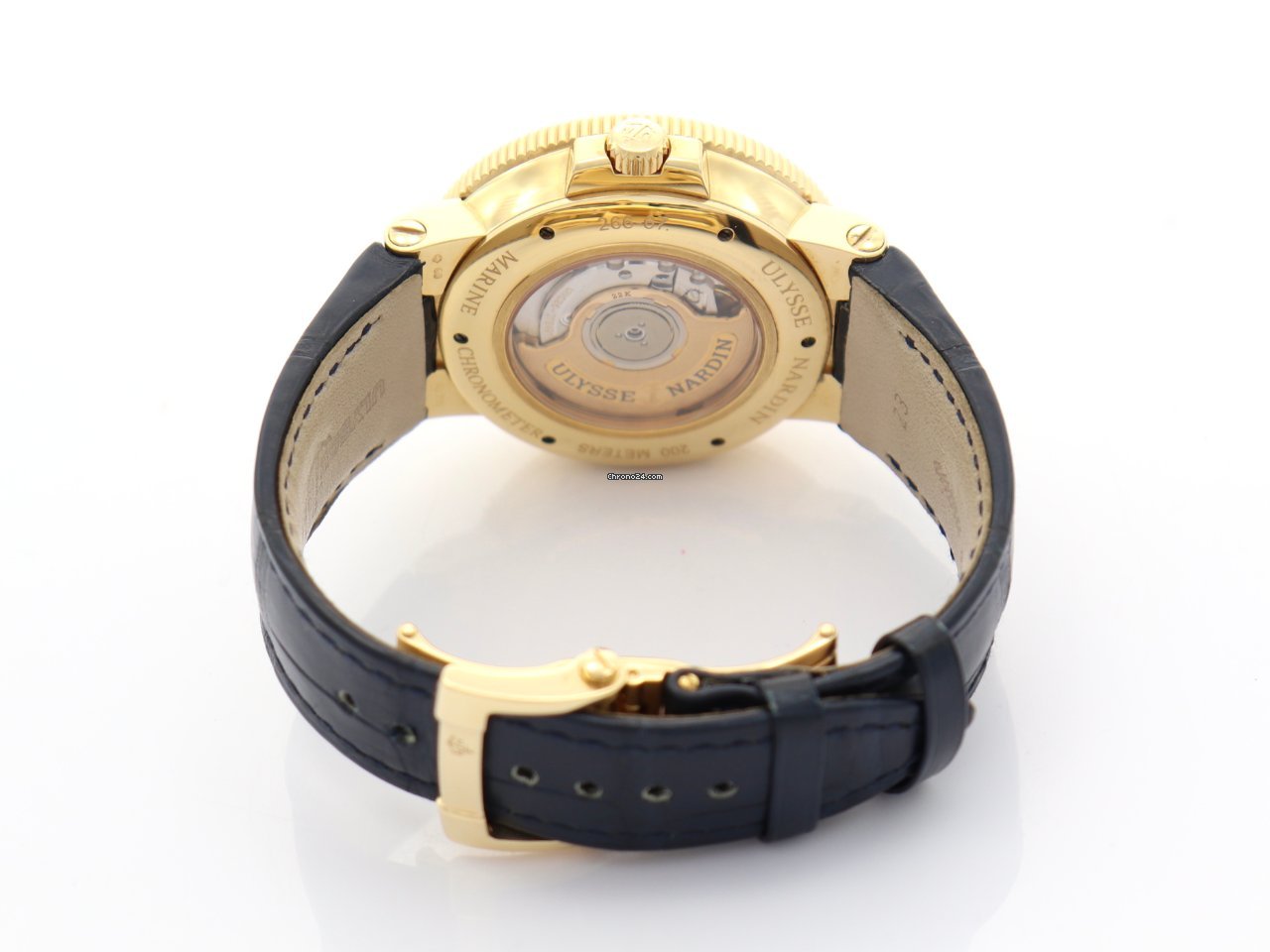 IMG_9081 Ulysse Nardin Marine Chronometer 43mm Mens watch Unisex Automatic Rose gold 266-67 43 Replica 7