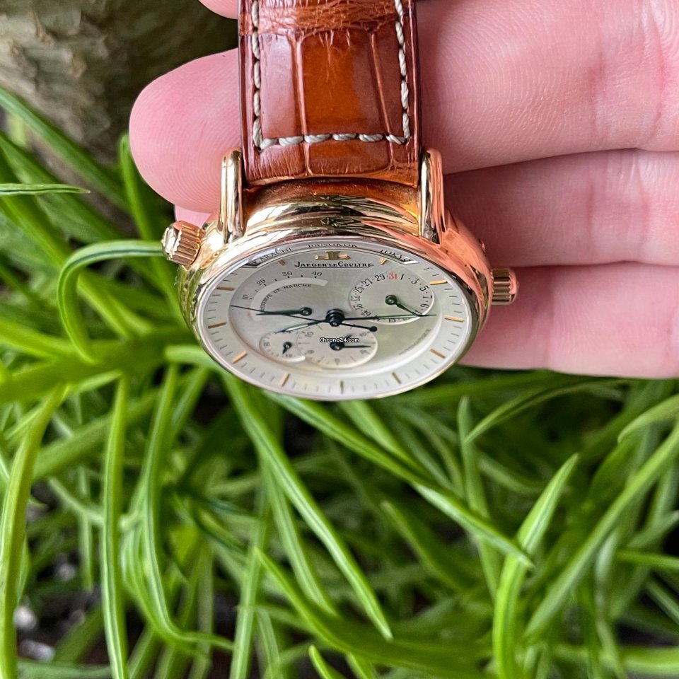 IMG_9081 Jaeger-LeCoultre Master Geographic Mens watch Unisex Automatic Rose gold 169.1.92 Replica 7