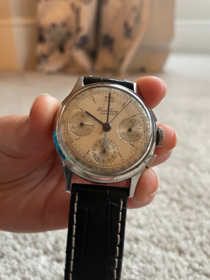 IMG_9081 Breitling Mens watch Unisex Manual winding Steel 787 Replica 7