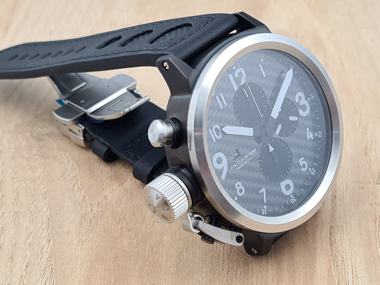 IMG_9081 U-Boat Flightdeck Mens watch Unisex Automatic Steel 6120, U Boat, Flightdeck Replica 7