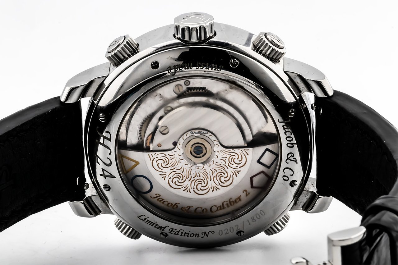IMG_9081 Jacob & Co. Five Time Zone Mens watch Unisex Automatic Steel H 24 Replica 7