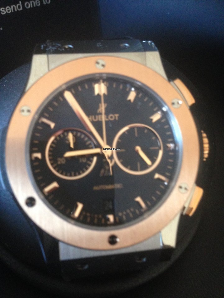 IMG_9081 Hublot Classic Fusion Chronograph Mens watch Unisex Automatic Titanium 541.NO.1181.LR Replica 7