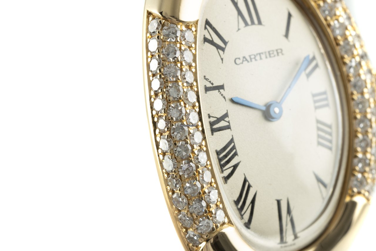 IMG_9081 Cartier Baignoire Womens watch Quartz Yellow gold 8057912 Replica 7