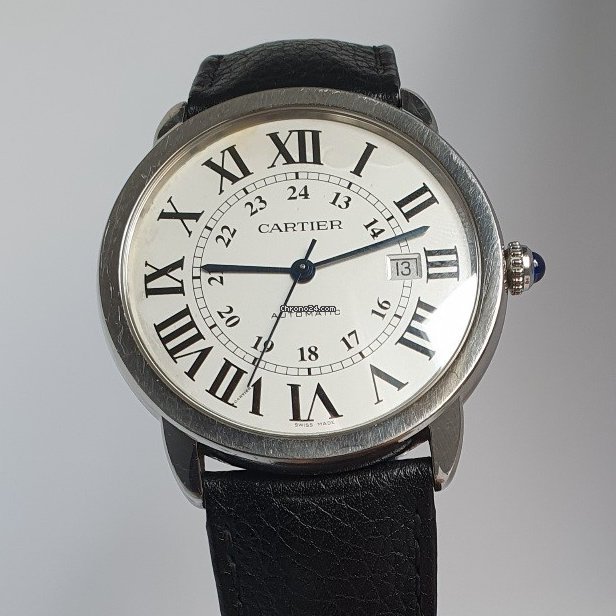 IMG_9081 Cartier Ronde Solo de Cartier Mens watch Unisex Automatic Steel 3517 Replica 7