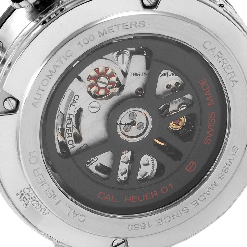 IMG_9081 TAG Heuer Carrera Calibre HEUER 01 Mens watch Unisex Automatic Steel CAR201V.BA0714 Replica 7