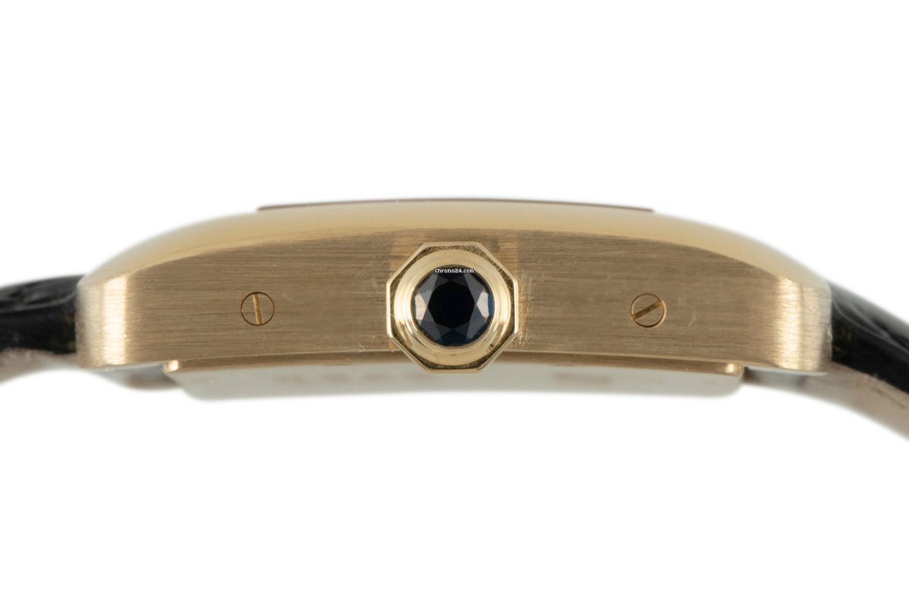 IMG_9081 Cartier Tank Divan Womens watch Quartz Yellow gold 2602 Replica 7