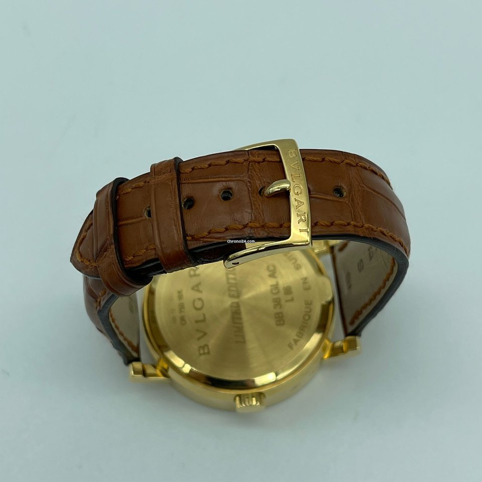 IMG_9081 Bulgari Bulgari Mens watch Unisex Automatic Yellow gold BB 38 GL AC Replica 7