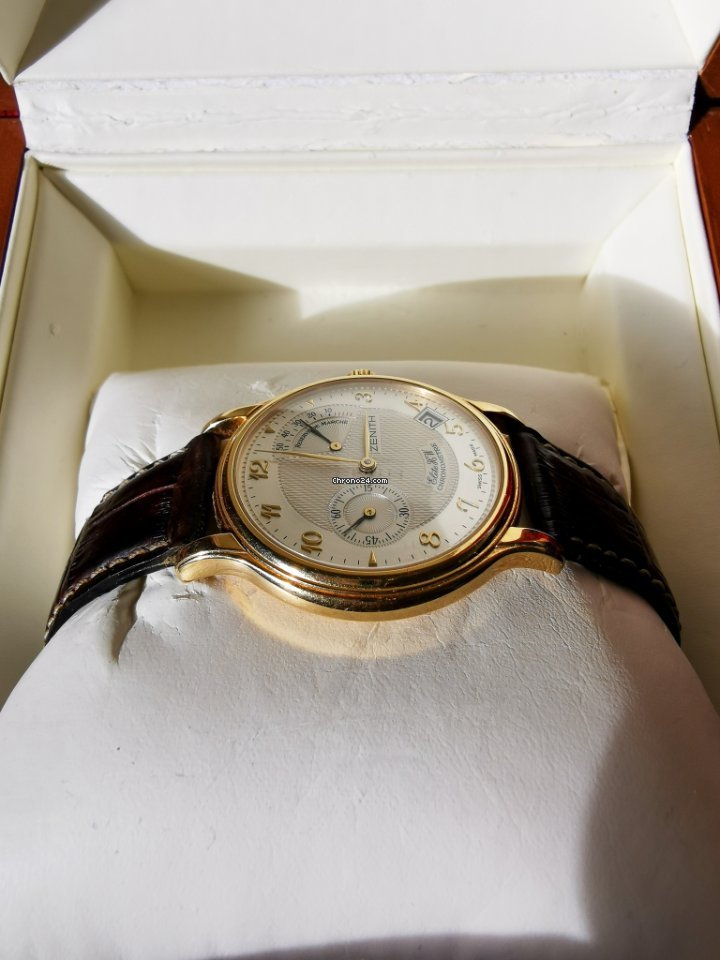 IMG_9081 Zenith Elite Power Reserve Mens watch Unisex Automatic Yellow gold 30.0240.655 01 Replica 7