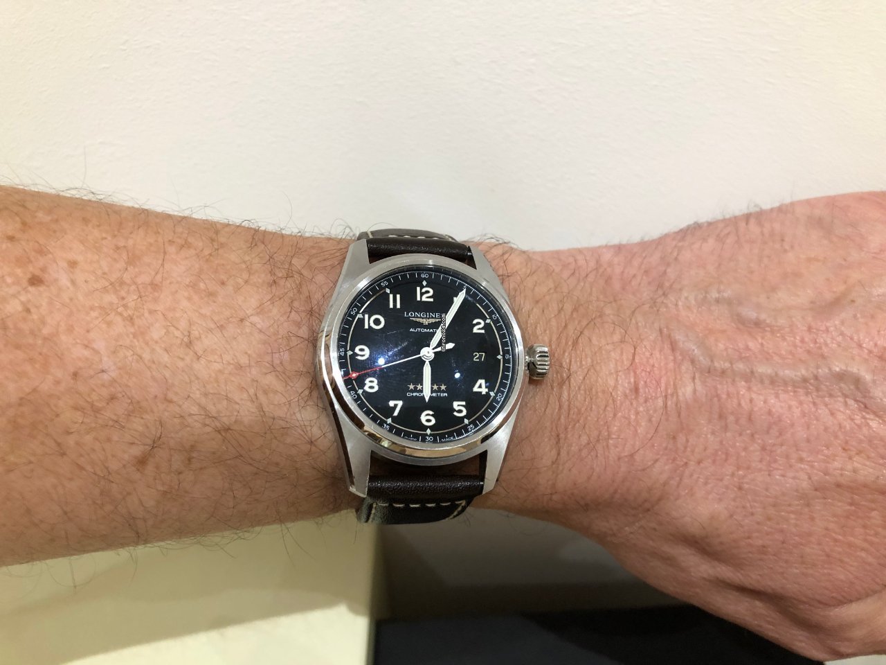 IMG_9081 Longines Spirit Mens watch Unisex Automatic Steel L38104530 Replica 7