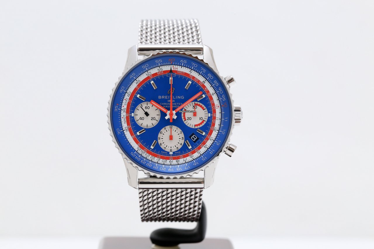 IMG_9081 Breitling Navitimer Mens watch Unisex Automatic Steel AB01212B1C1A1 Replica 7