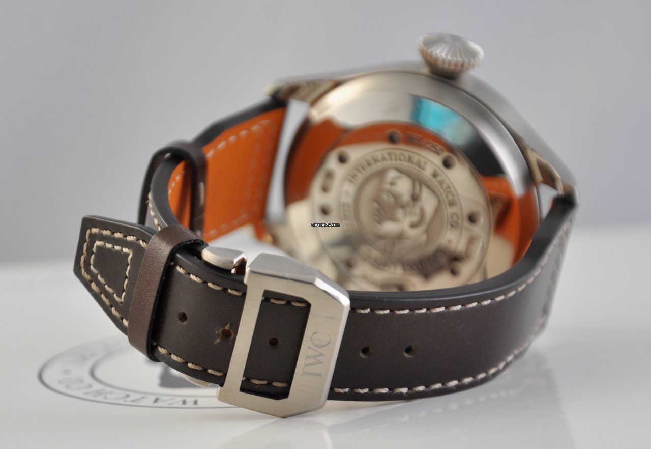 IMG_9081 IWC Big Pilot Mens watch Unisex Automatic White gold IW500420 Replica 7