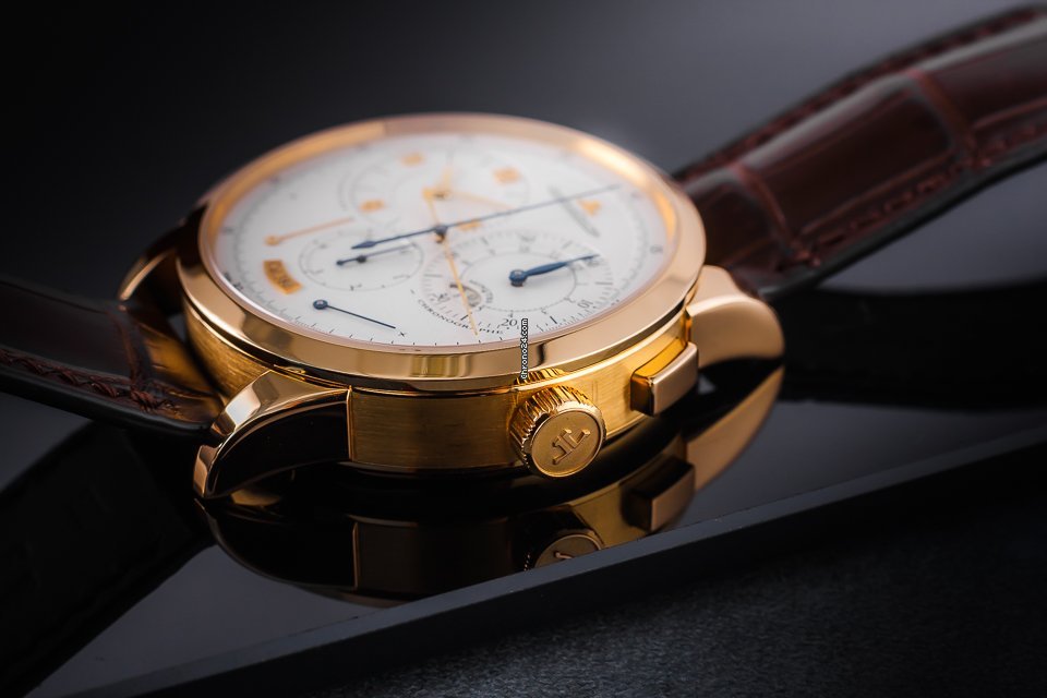 Jaeger-LeCoultre Duometre Mens watch Unisex Manual winding Rose gold 600.2.28.S Replica 7