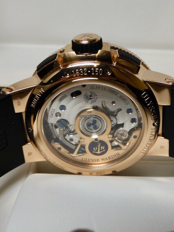 Ulysse Nardin Automatic Rose gold 1532-150-3 40 Replica 7