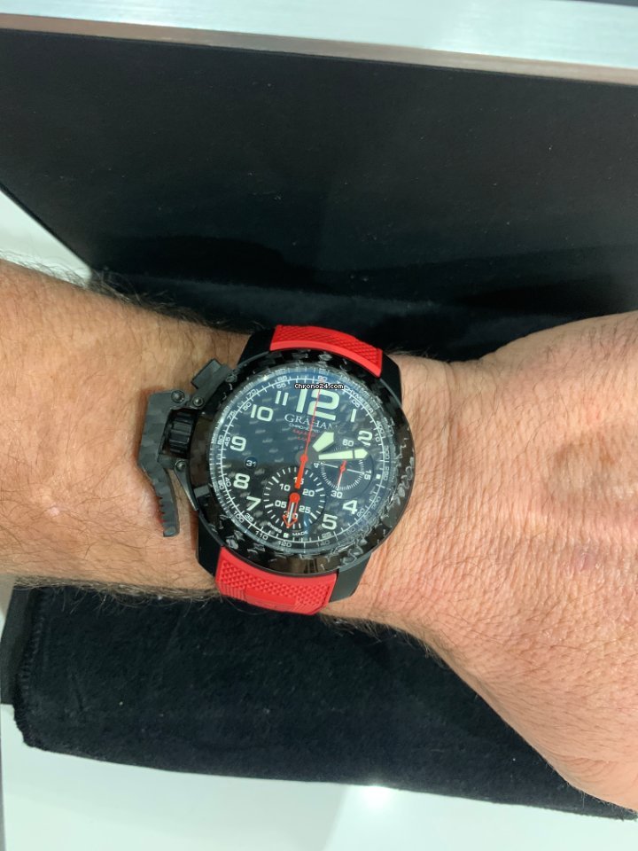 IMG_9081 Graham Chronofighter Oversize Mens watch Unisex Automatic Carbon 2CCBK.B11A Replica 7