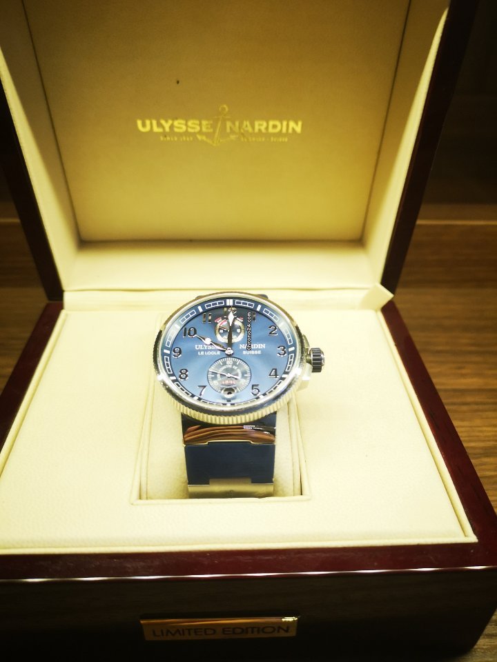 Ulysse Nardin Marine Chronometer Manufacture Mens watch Unisex Automatic Steel 1183-126-3 63 Replica 7
