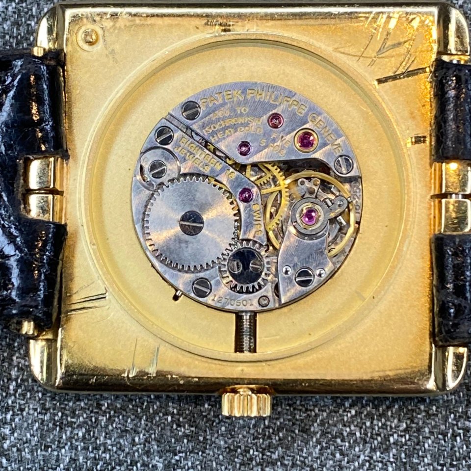 IMG_9081 Patek Philippe Mens watch Unisex Manual winding Yellow gold 3599 Replica 7