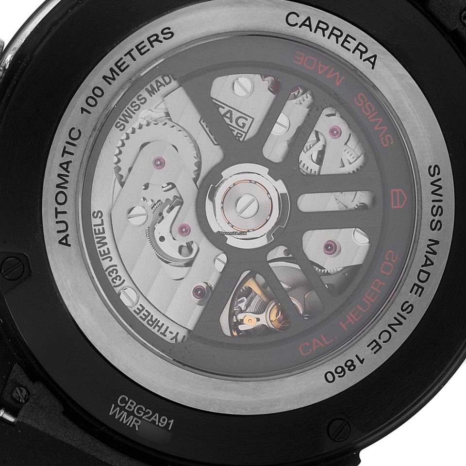 IMG_9081 TAG Heuer Carrera Heuer-02T Mens watch Unisex Automatic Carbon CBG2A91.FT6173 Replica 7