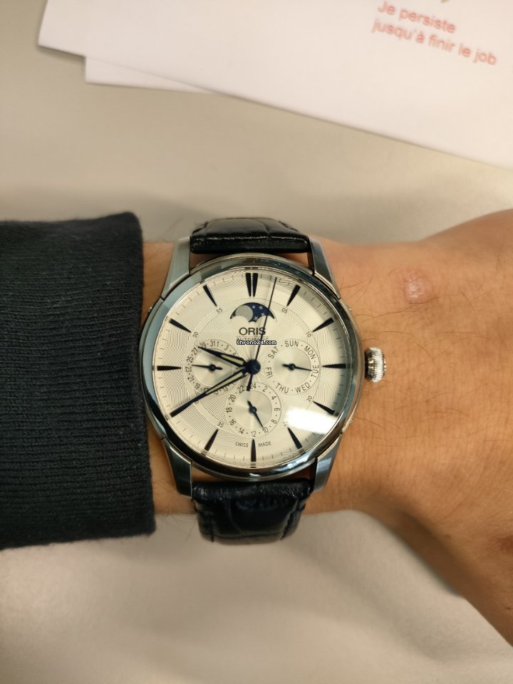 Oris Artelier Complication Mens watch Unisex Automatic Steel 01 781 7703 4031-07 5 21 75FC Replica 7