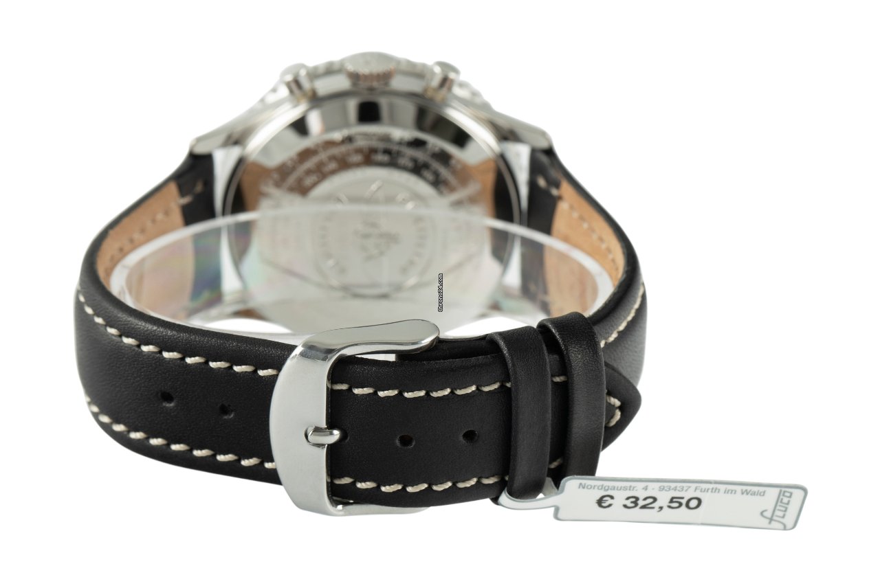 IMG_9081 Breitling Navitimer Cosmonaute Mens watch Unisex Manual winding Steel A12019 Replica 7