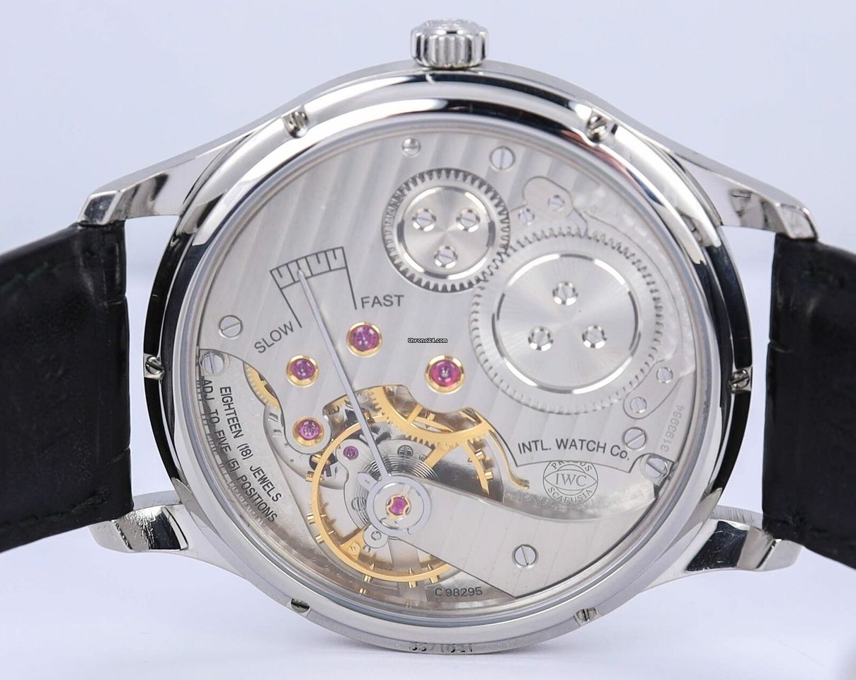 IMG_9081 IWC Portuguese Hand-Wound Mens watch Unisex Manual winding Steel IW545407 Replica 7
