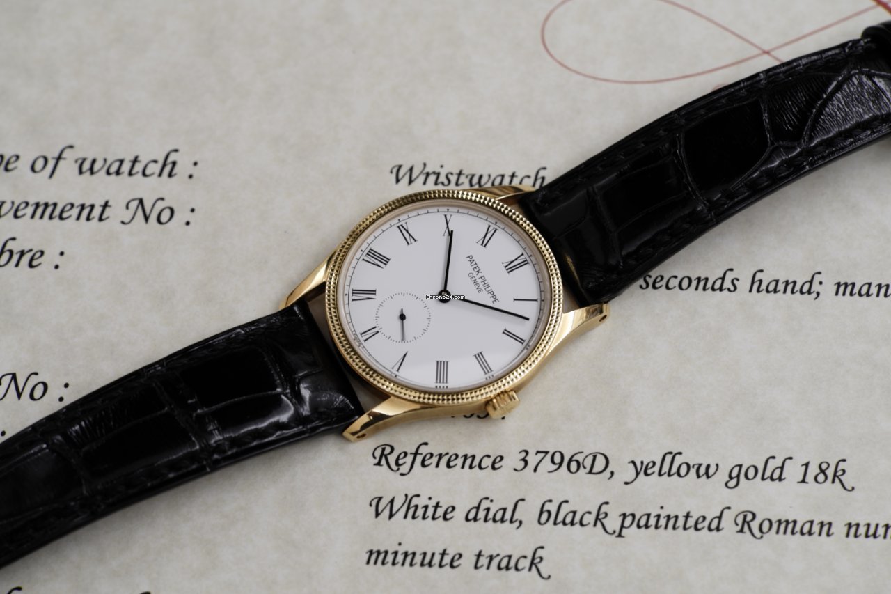 IMG_9081 Patek Philippe Calatrava Mens watch Unisex Manual winding Yellow gold 3796D Replica 7