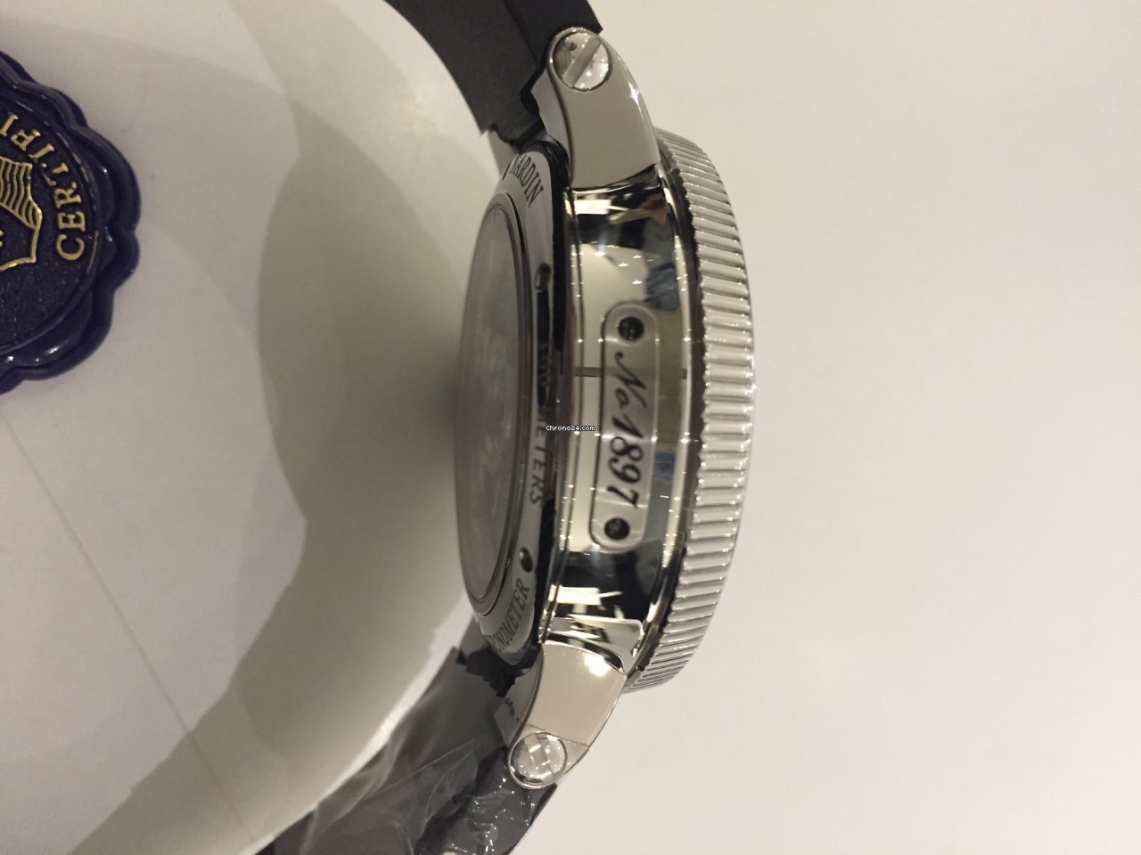 IMG_9081 Ulysse Nardin Marine Chronometer Manufacture Mens watch Unisex Automatic Steel 1183-126-3 42 Replica 7