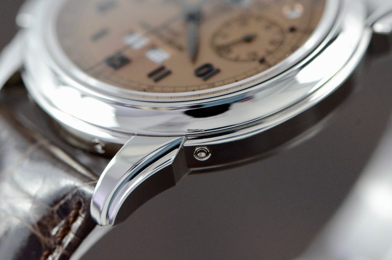 IMG_9081 Patek Philippe Perpetual Calendar Chronograph Mens watch Unisex Manual winding Platinum 5270P-001 Replica 7