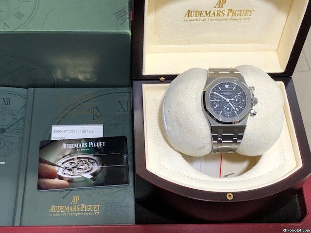 IMG_9081 Audemars Piguet Royal Oak Chronograph Mens watch Unisex Automatic Steel 25860ST.OO.1110ST.03 Replica 7