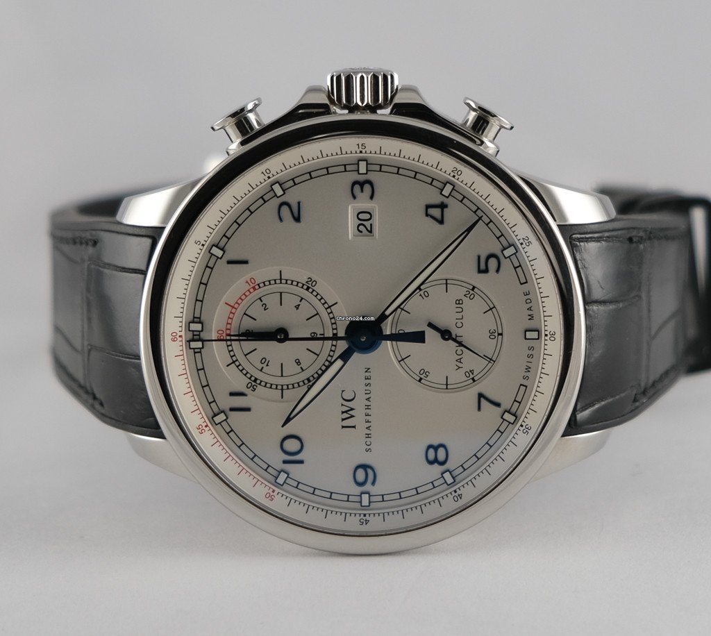 IMG_9081 IWC Portuguese Yacht Club Chronograph Mens watch Unisex Automatic Steel 390216 Replica 7