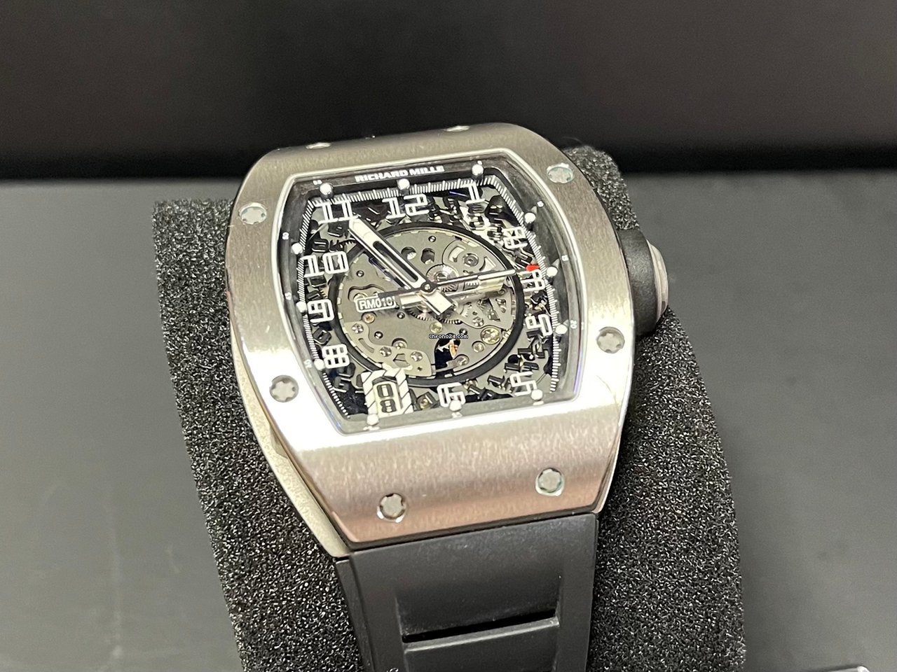 IMG_9081 Richard Mille RM 010 Mens watch Unisex Automatic White gold RM010 AH WG Replica 7