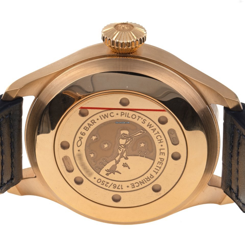 IMG_9081 IWC Big Pilot Mens watch Unisex Automatic Rose gold IW500909 Replica 7