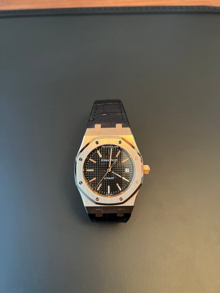 IMG_9081 Audemars Piguet Royal Oak Selfwinding Mens watch Unisex Automatic Rose gold 15300OR.OO.D002CR.01 Replica 7