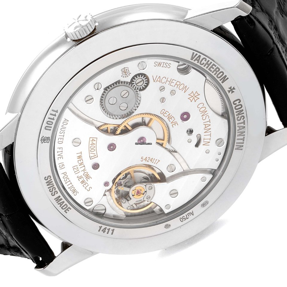 IMG_9081 Vacheron Constantin Patrimony Mens watch Unisex Manual winding White gold 1110U 000G-B086 Replica 7