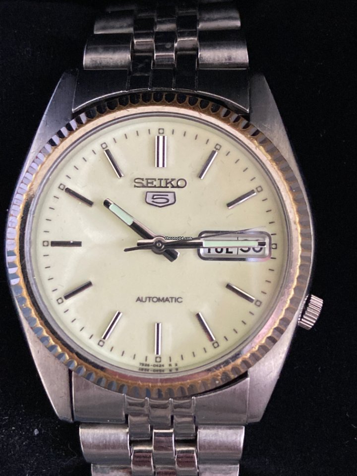 Seiko 5 Mens watch Unisex Automatic Steel SNXJ89 Replica 7