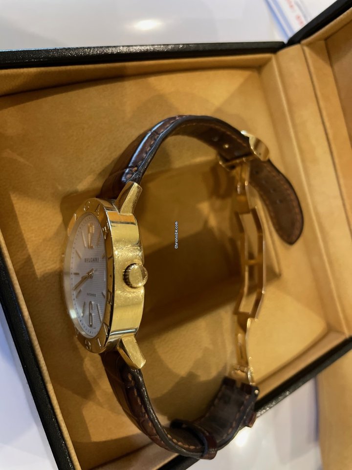 Bulgari Bulgari Mens watch Unisex Automatic Yellow gold BB42WGLDAUTO Replica 7