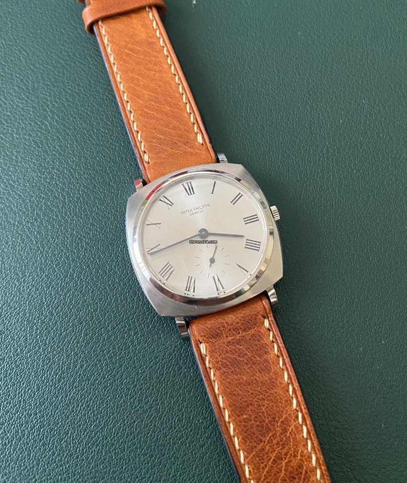 IMG_9081 Patek Philippe Calatrava Mens watch Unisex Automatic White gold 3525G Replica 7