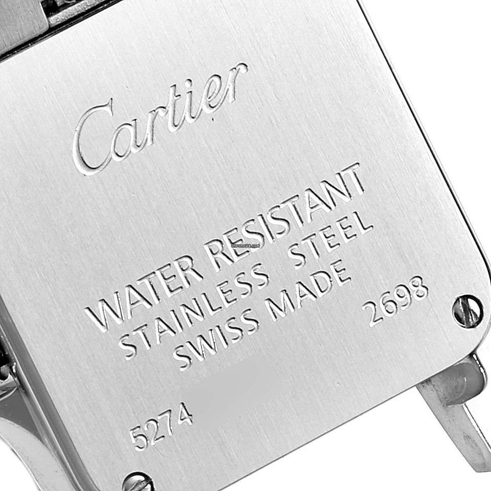 Cartier Santos Demoiselle Womens watch Quartz Gold Steel W25066Z6 Replica 7