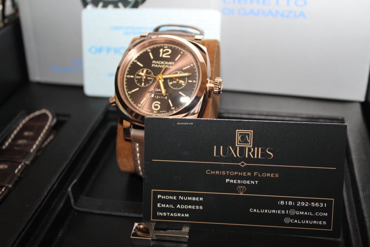 IMG_9081 Panerai Special Editions Mens watch Unisex Manual winding Rose gold PAM 00502 Replica 7