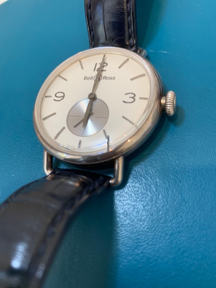 IMG_9081 Bell & Ross Vintage Mens watch Unisex Manual winding Silver BRWW1-ME-AG-SI SCR Replica 7