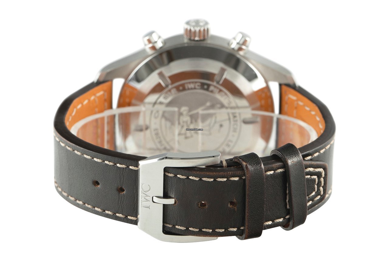 IMG_9081 IWC Pilot Chronograph Mens watch Unisex Automatic Steel IW377706 Replica 7