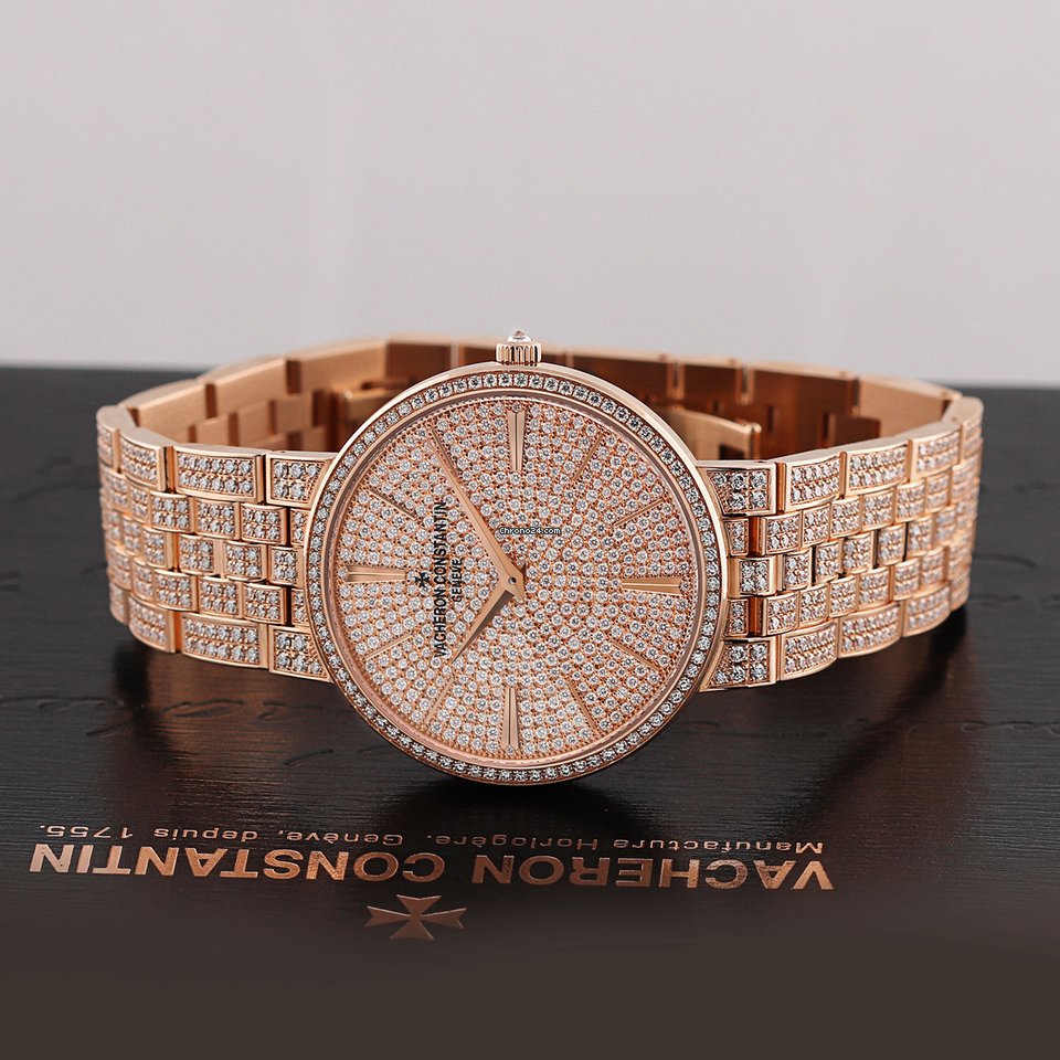 IMG_9081 Vacheron Constantin Patrimony Mens watch Unisex Manual winding Rose gold 81575 v02r-9275 Replica 7