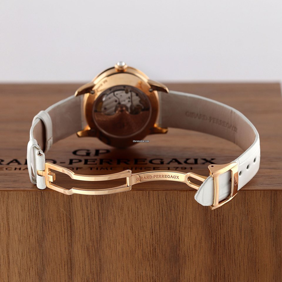 Girard Perregaux Cats Eye Womens watch Automatic Rose gold 80484D52A761-BK7A Replica 7