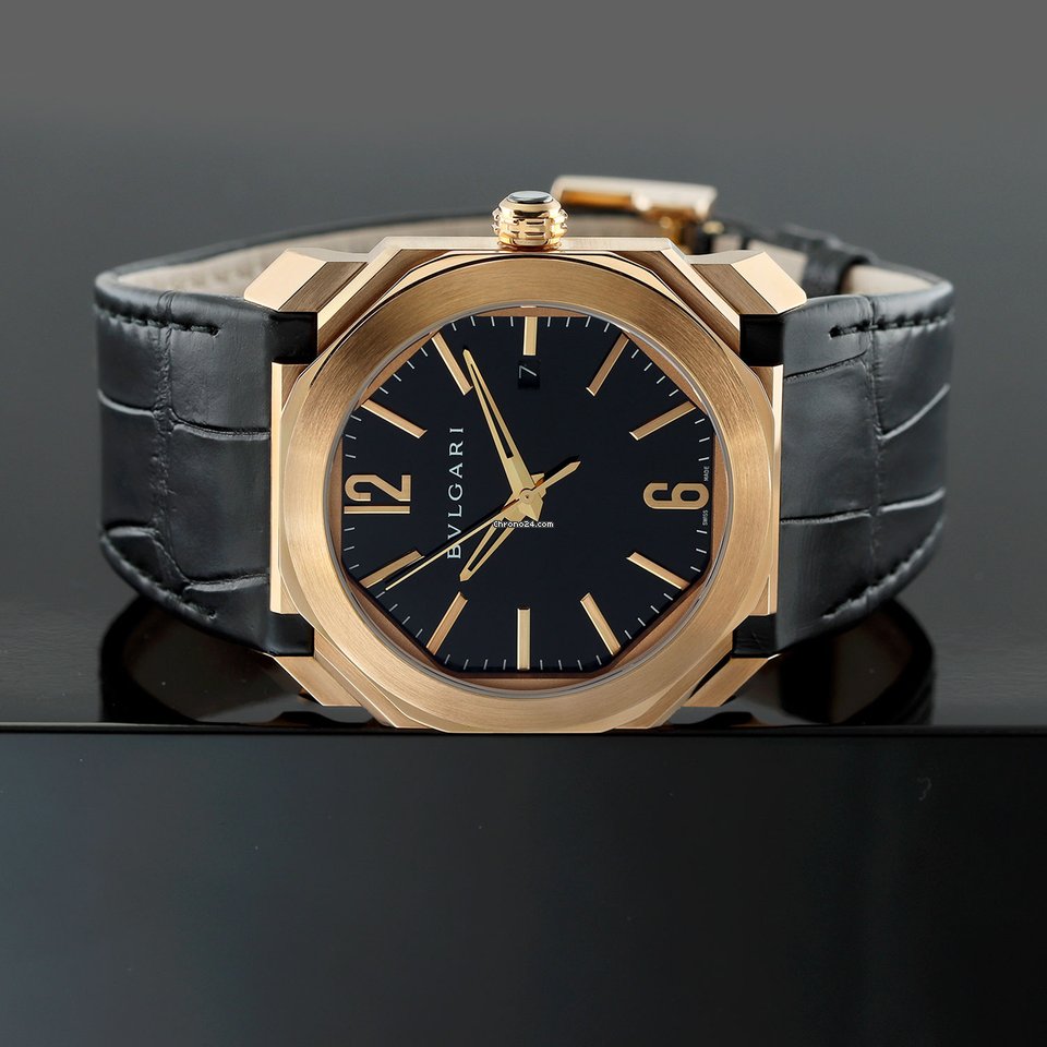 Bulgari Octo Mens watch Unisex Automatic Rose gold 101963 bgop41bgld Replica 7