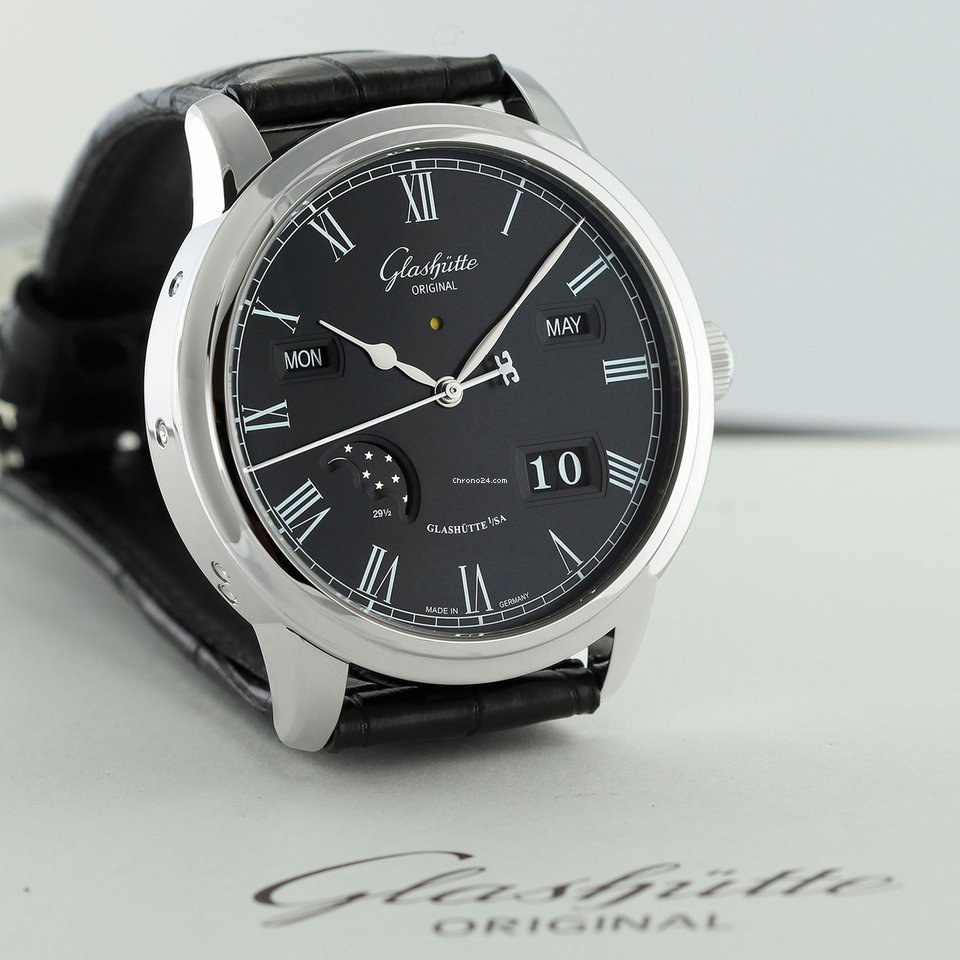 IMG_9081 Glashutte Original Senator Perpetual Calendar Mens watch Unisex Automatic Steel 100-02-25-12-05 Replica 7