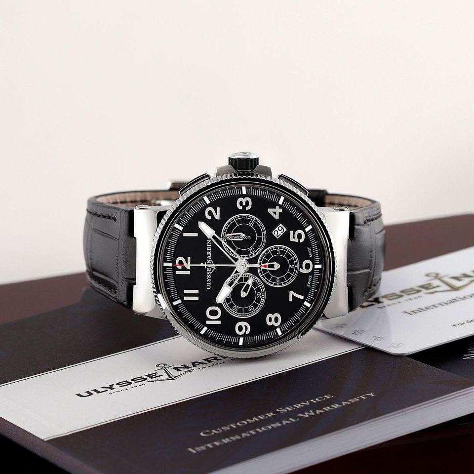IMG_9081 Ulysse Nardin Marine Chronograph Mens watch Unisex Automatic Steel 1503-150 62 Replica 7