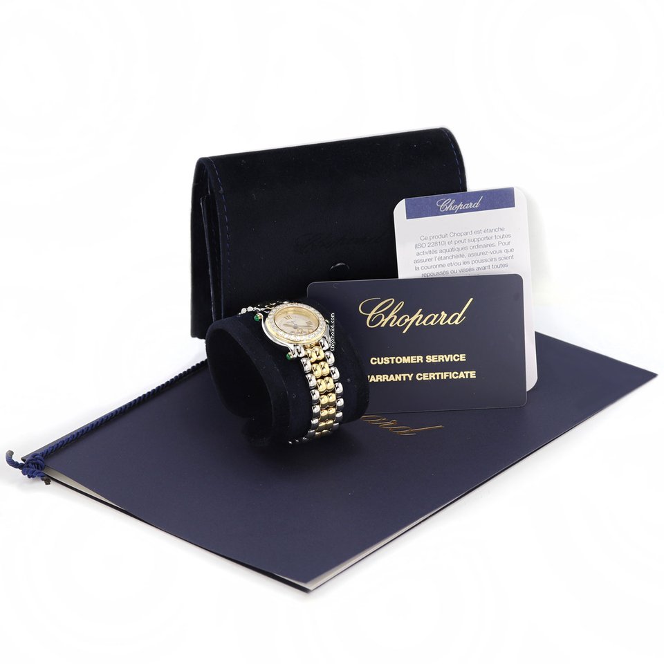 Chopard Happy Sport Womens watch Quartz Gold Steel 27 8251-22 11 Replica 7
